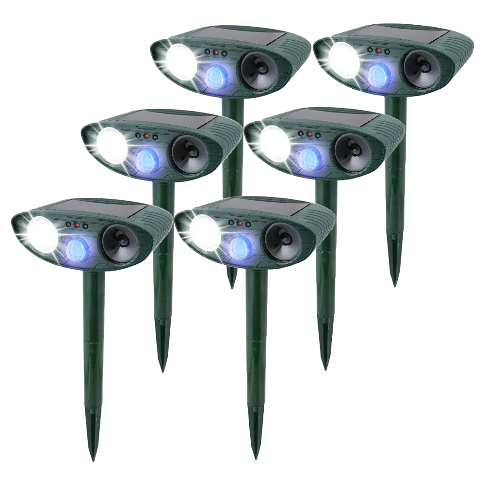 SolarGuard™ Ultrasonic Rabbit Repeller with Flashing LED Light