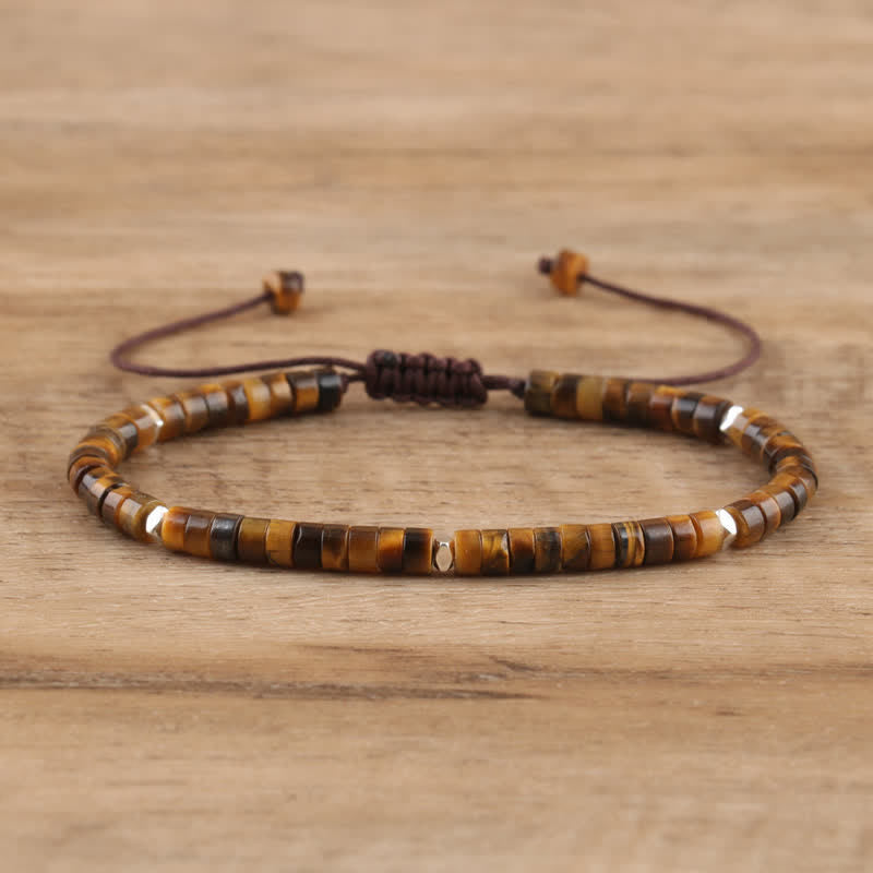 Braided Natural Stone Bracelet Adjustable