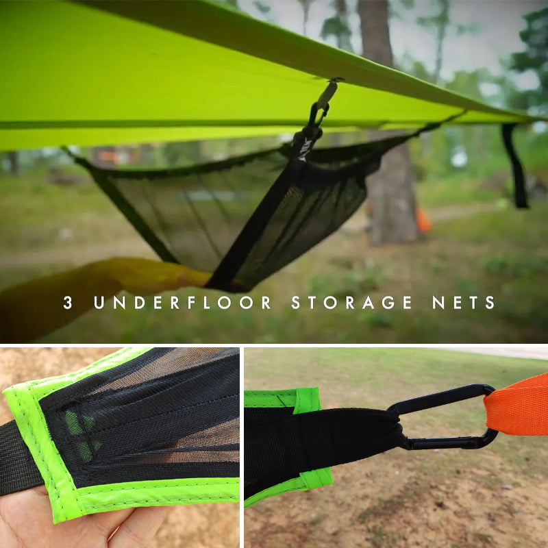 Multi-Person Camping Hammock 3-Point Tree Hanging Tent
