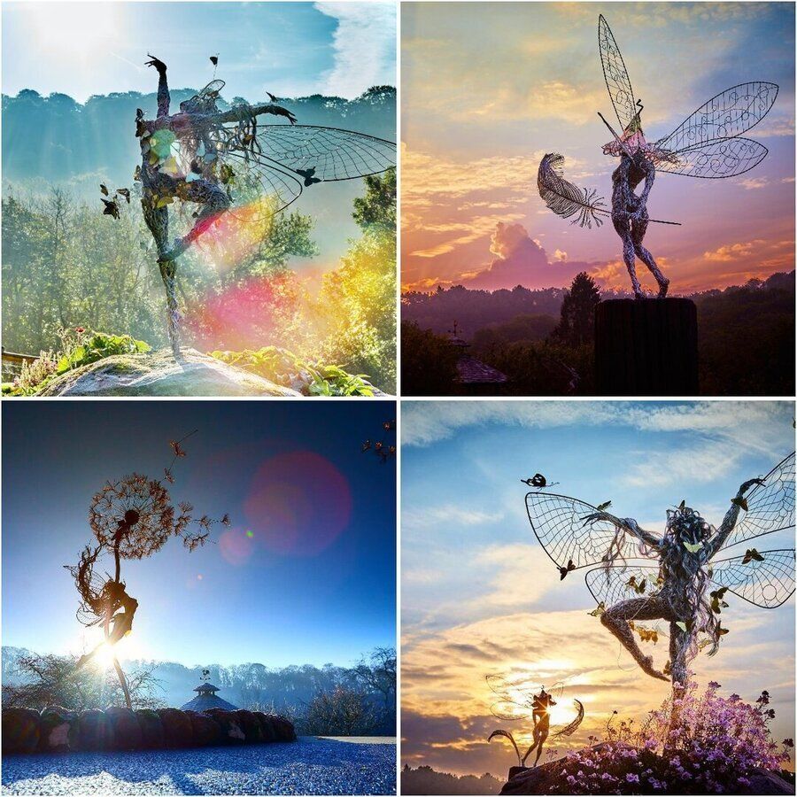 Fairy Metal Garden Stake Decoration – Handmade Weather-Resistant Outdoor Ornament