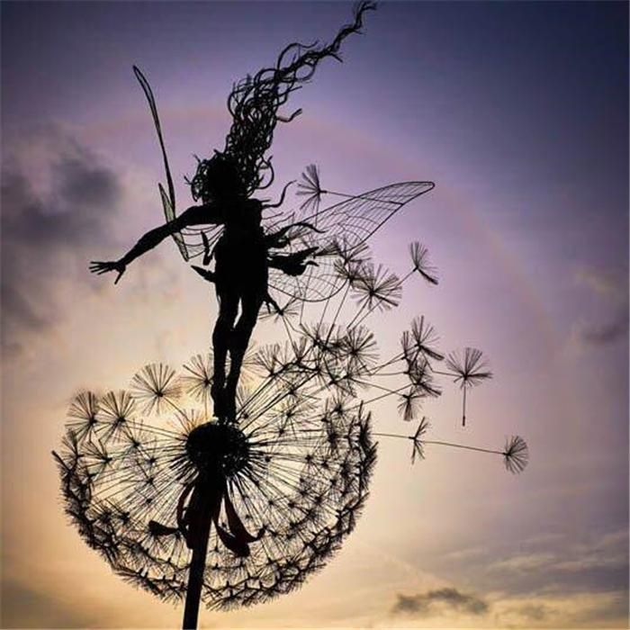 Fairy Metal Garden Stake Decoration – Handmade Weather-Resistant Outdoor Ornament