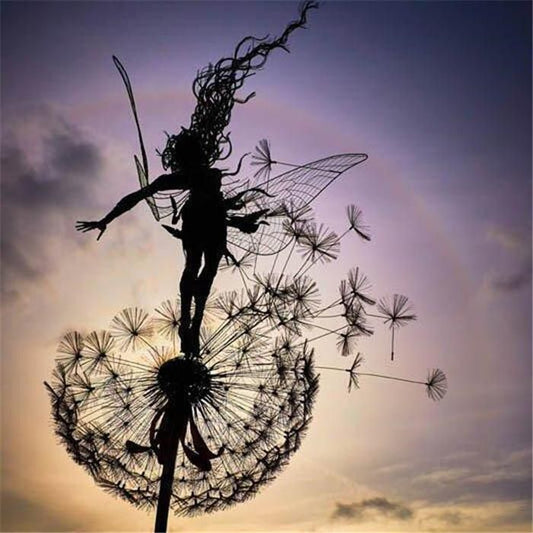Fairy Metal Garden Stake Decoration – Handmade Weather-Resistant Outdoor Ornament