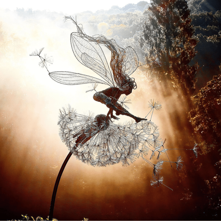Fairy Metal Garden Stake Decoration – Handmade Weather-Resistant Outdoor Ornament