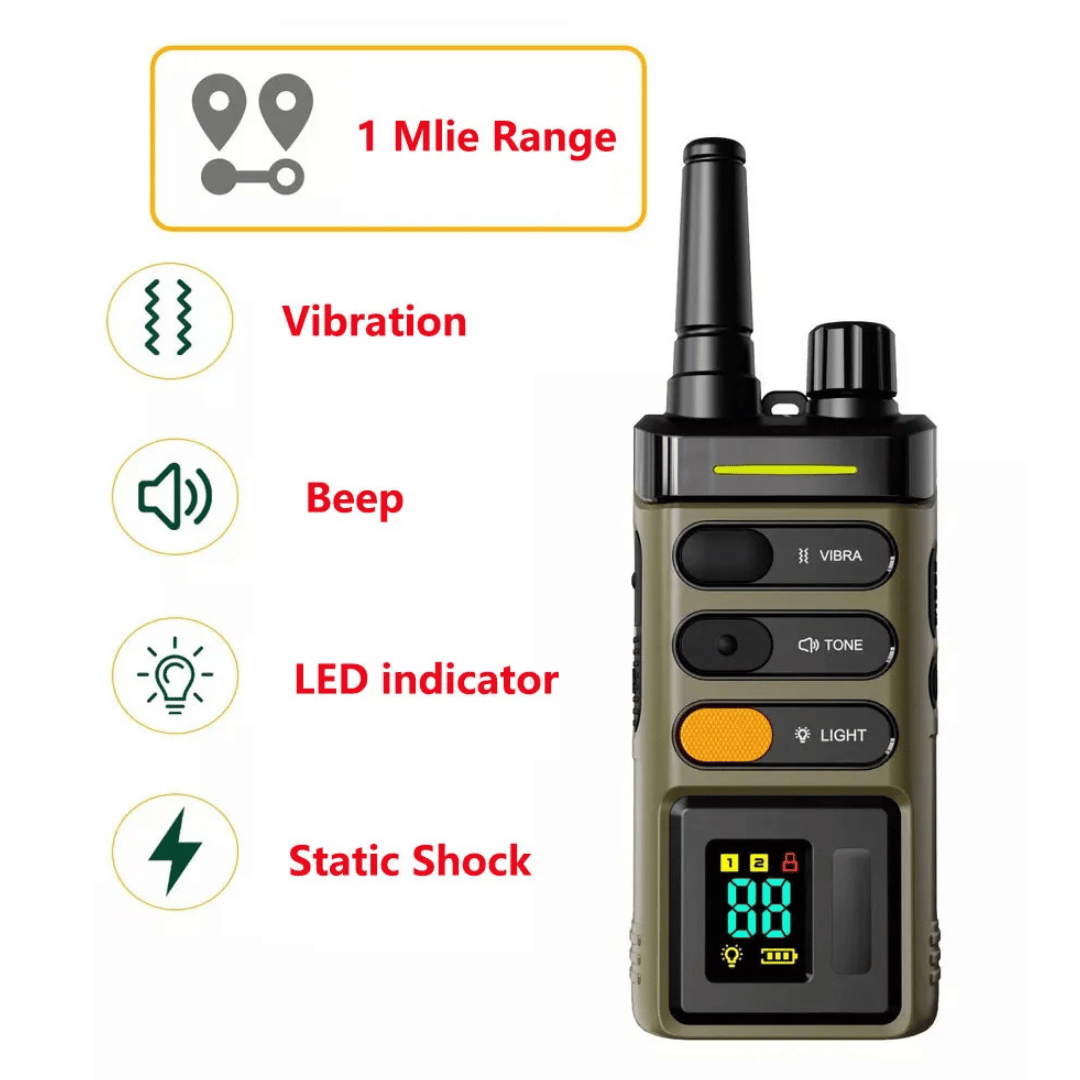 ControlMax™ 1-Mile Remote Dog Training Collar for Big & XL Dogs