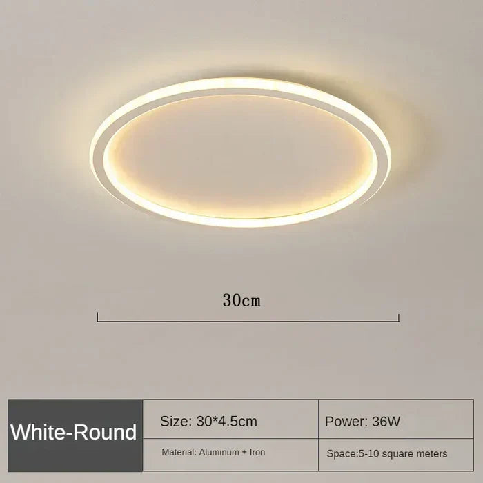 AuroraSphere – Scandinavian Round Ceiling Light for Modern Interiors