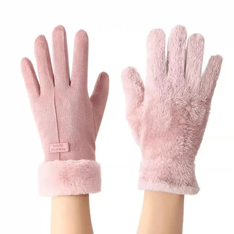 Women’s Winter Touchscreen Gloves – Soft Suede Style Warm Gloves