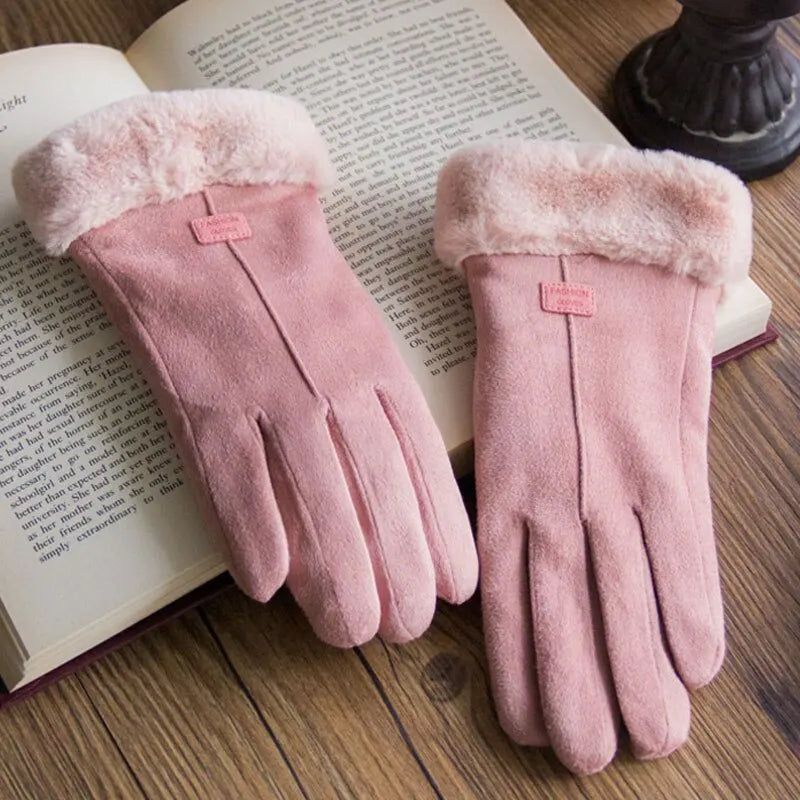 Women’s Winter Touchscreen Gloves – Soft Suede Style Warm Gloves