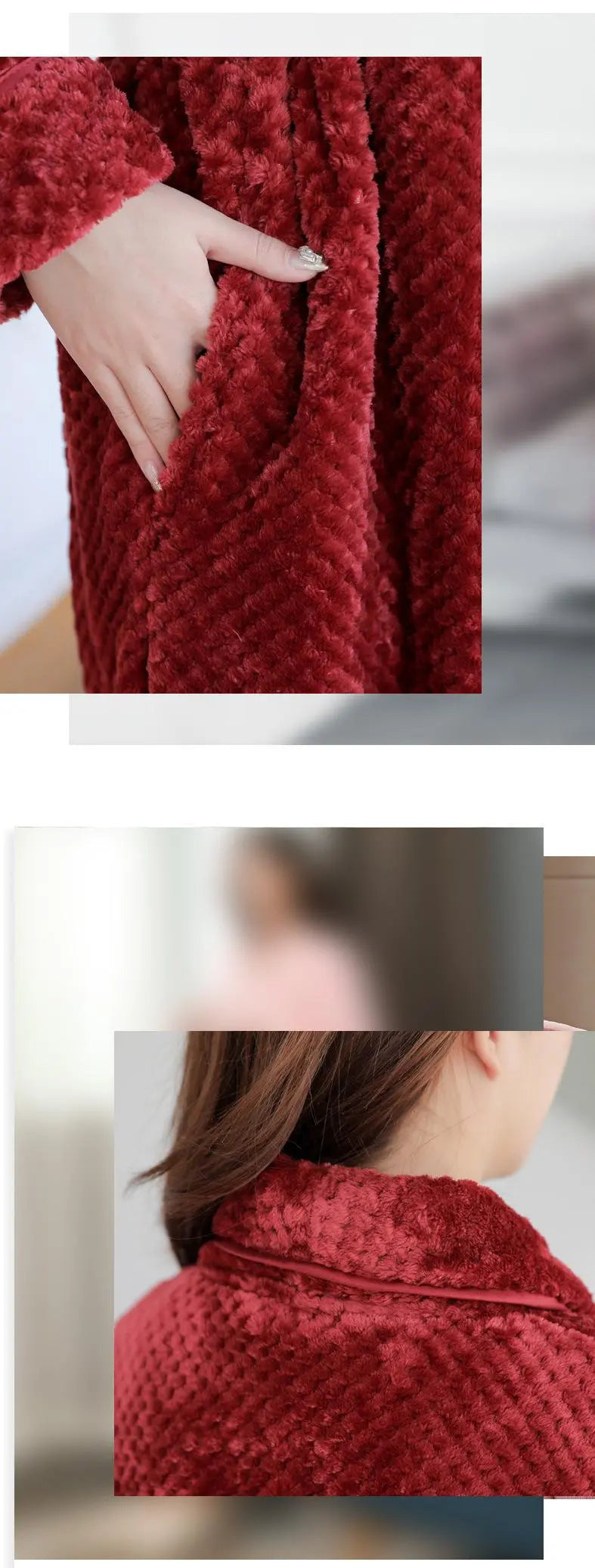 Evi Cozy Fleece Bathrobe – Warm & Ultra-Soft Comfort Robe