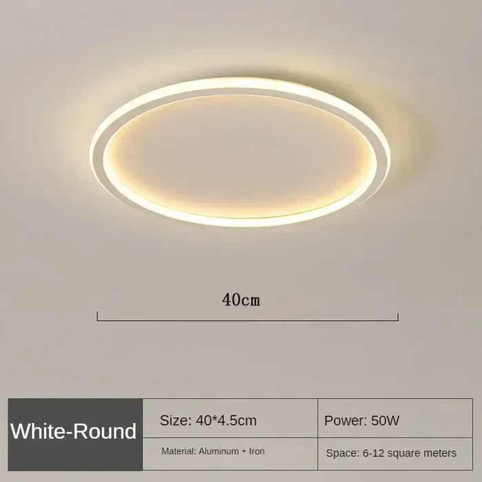AuroraSphere – Scandinavian Round Ceiling Light for Modern Interiors