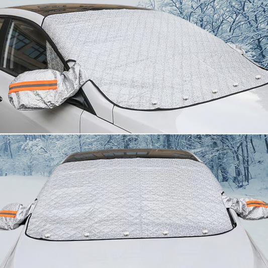 Magnetic Windshield Snow Cover with Mirror Protection