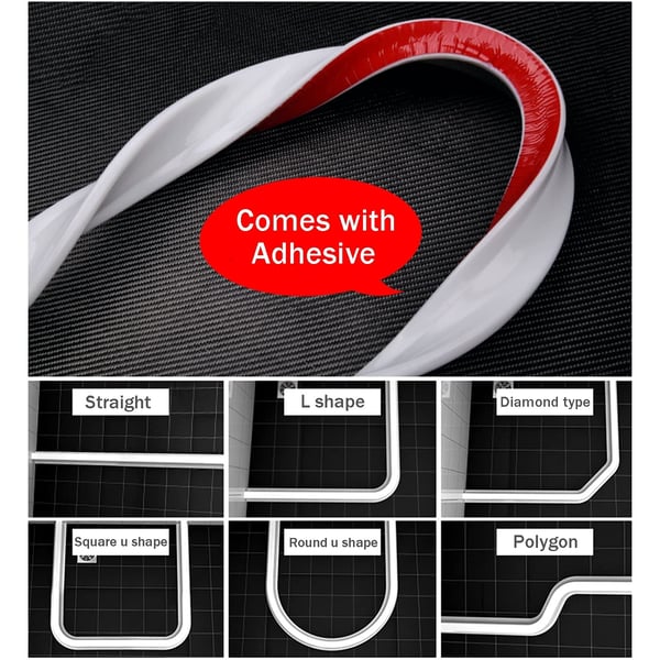 Flexible Silicone Shower Water Barrier Strip