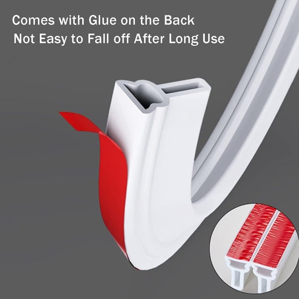 Flexible Silicone Shower Water Barrier Strip