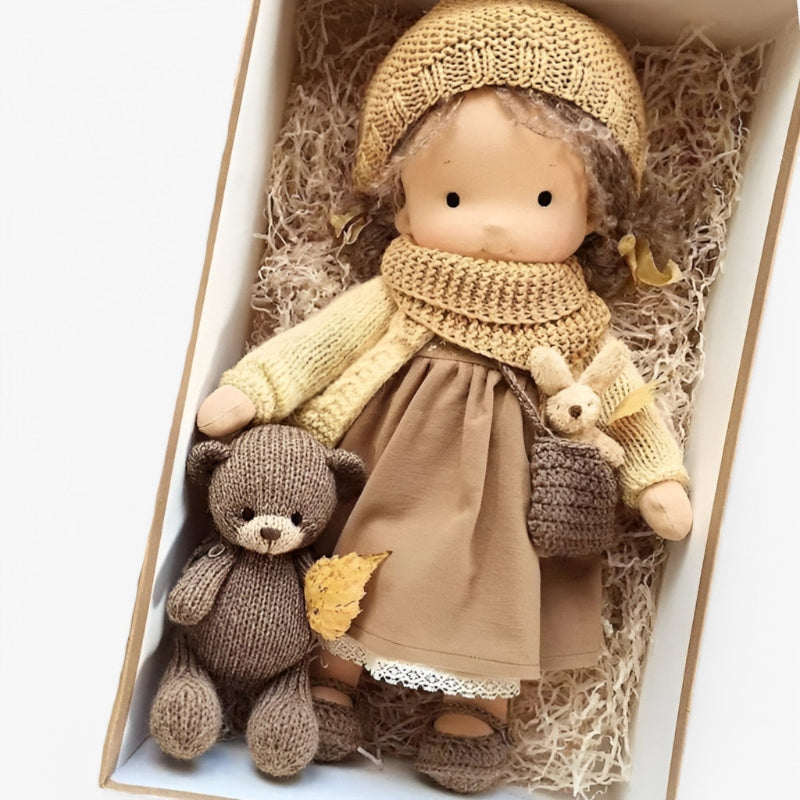 JoyDoll – Handcrafted Waldorf Doll with Unique Design for Imaginative Play