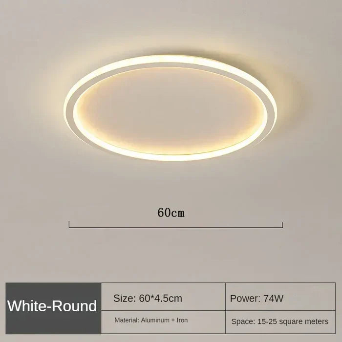 AuroraSphere – Scandinavian Round Ceiling Light for Modern Interiors