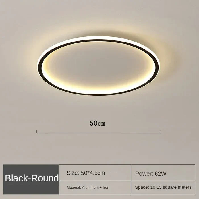 AuroraSphere – Scandinavian Round Ceiling Light for Modern Interiors