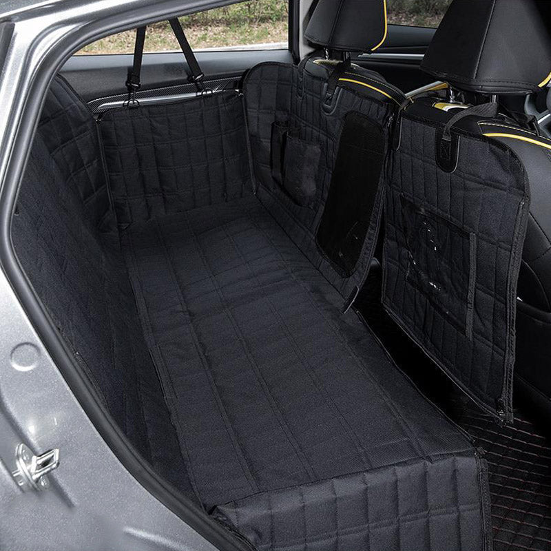 PawGuard Pro – Waterproof Dog Car Seat Cover with Mesh Window & Side Flaps