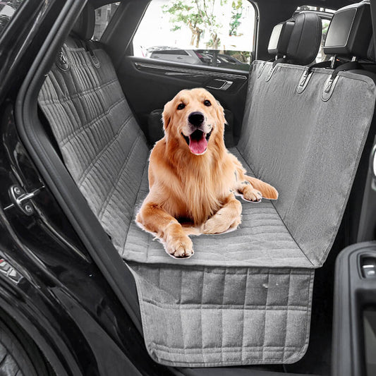 PawGuard Pro – Waterproof Dog Car Seat Cover with Mesh Window & Side Flaps