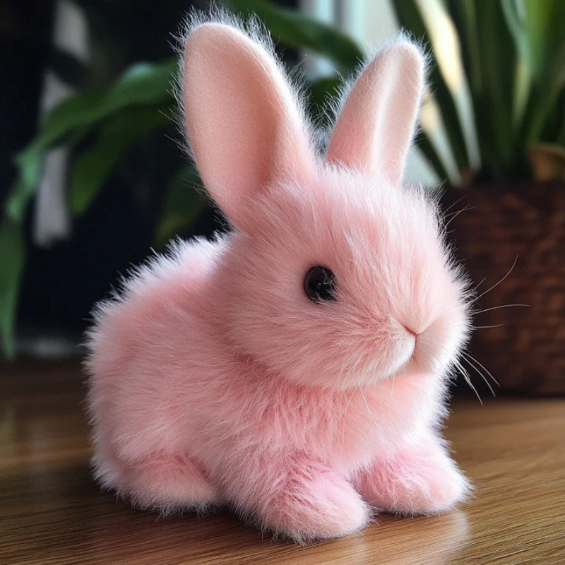 SnuggleHops Realistic Bunny Plush Toy