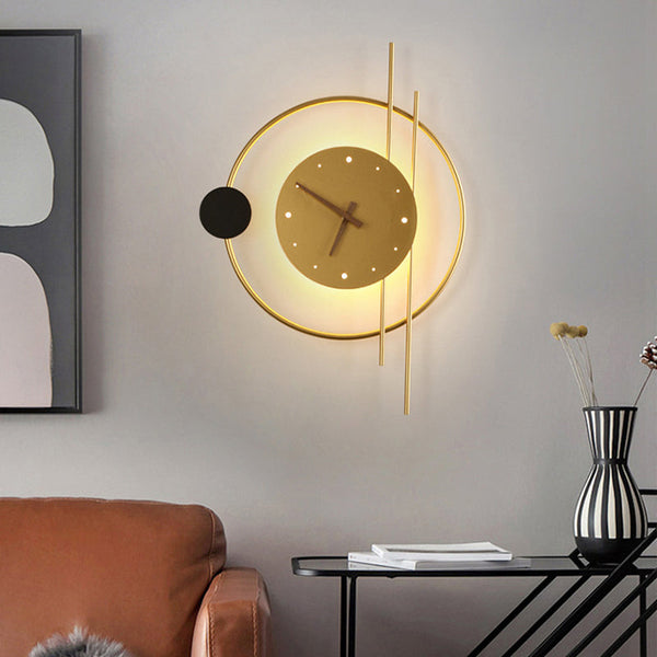 LED Wall Clock Modern Decorative Lighted Wall Clock