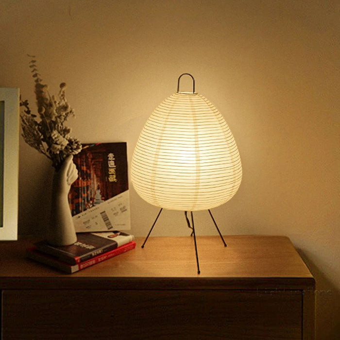 Japanese Rice Paper Table Lamp Soft Ambient Lighting