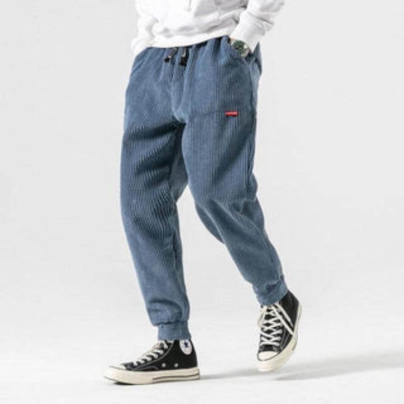 Men’s Relaxed Fit Drawstring Pants with Side Pockets
