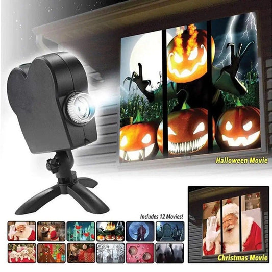 Halloween Window Projection Decor Light Party Scene Projector
