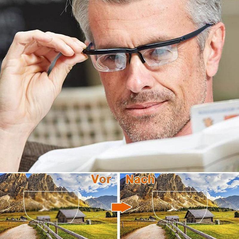 Verstellbare Lesebrille mit Einstellbaren Gläsern