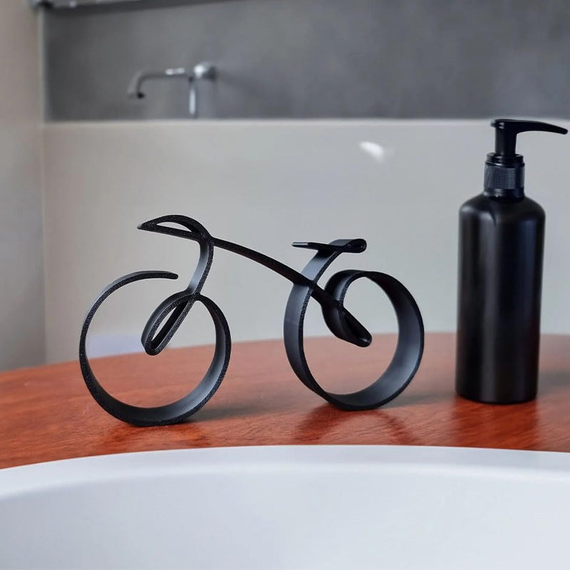 Minimalist Metal Bicycle Sculpture Decor