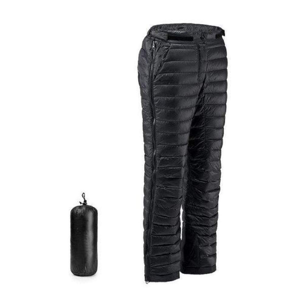 Outdoor Thermal Goose Down Pants – Full-Zip Insulated Winter Trousers