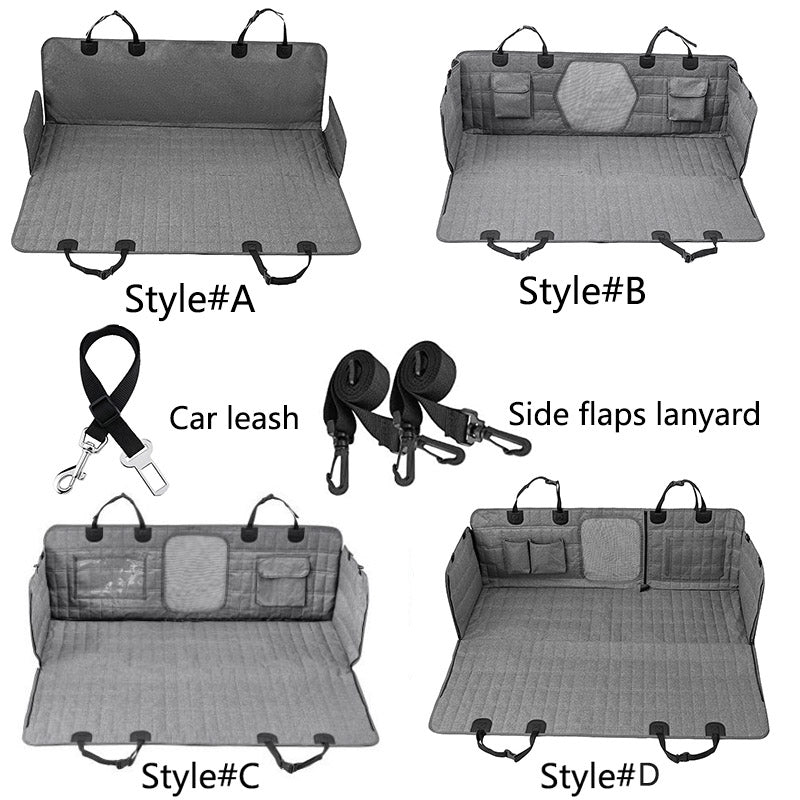 PawGuard Pro – Waterproof Dog Car Seat Cover with Mesh Window & Side Flaps