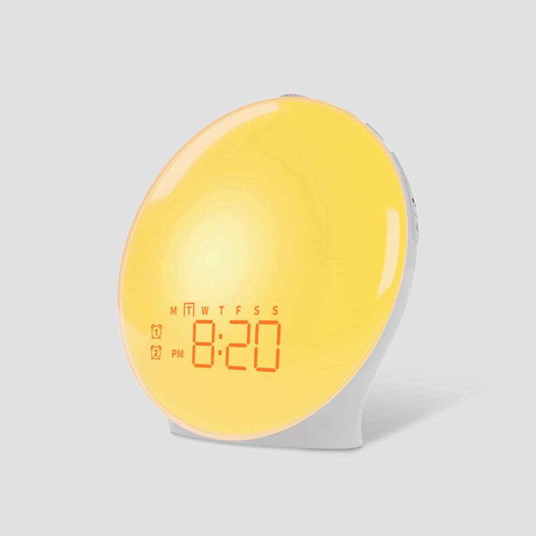 AuroraGlow Sunrise Alarm Clock Lamp – Mood Lighting & Sounds