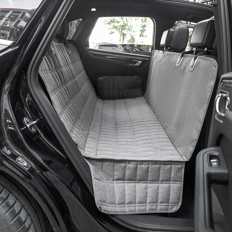 PawGuard Pro – Waterproof Dog Car Seat Cover with Mesh Window & Side Flaps