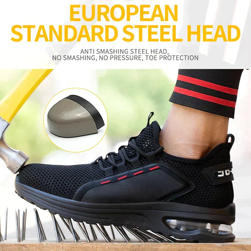 Lightweight Steel Toe Safety Work Sneakers