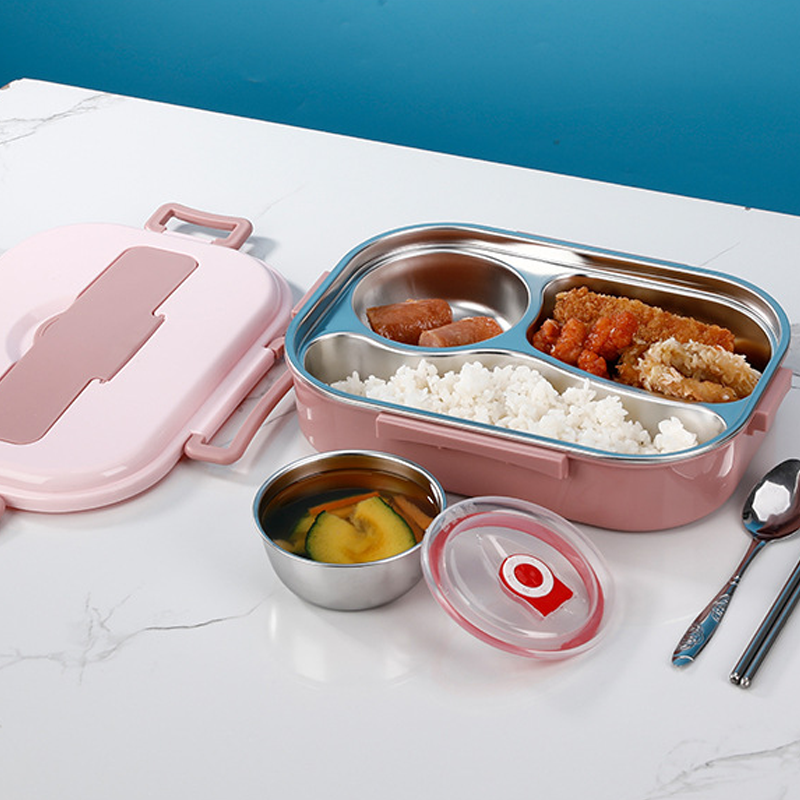 Stainless Steel Insulated Lunch Box with Compartments