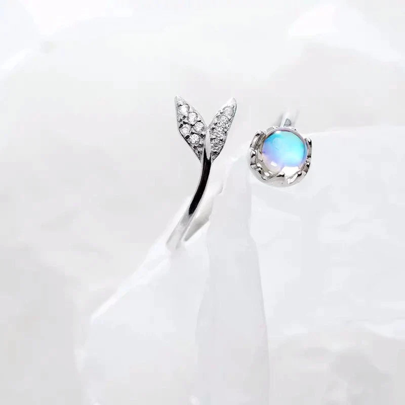 Adjustable Moonstone Ring – 925 Sterling Silver Gemstone Ring
