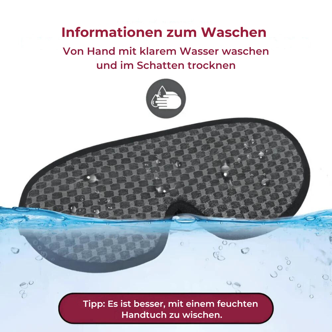 Ergonomic 3D Sleep Mask with Pressure-Free Eye Design