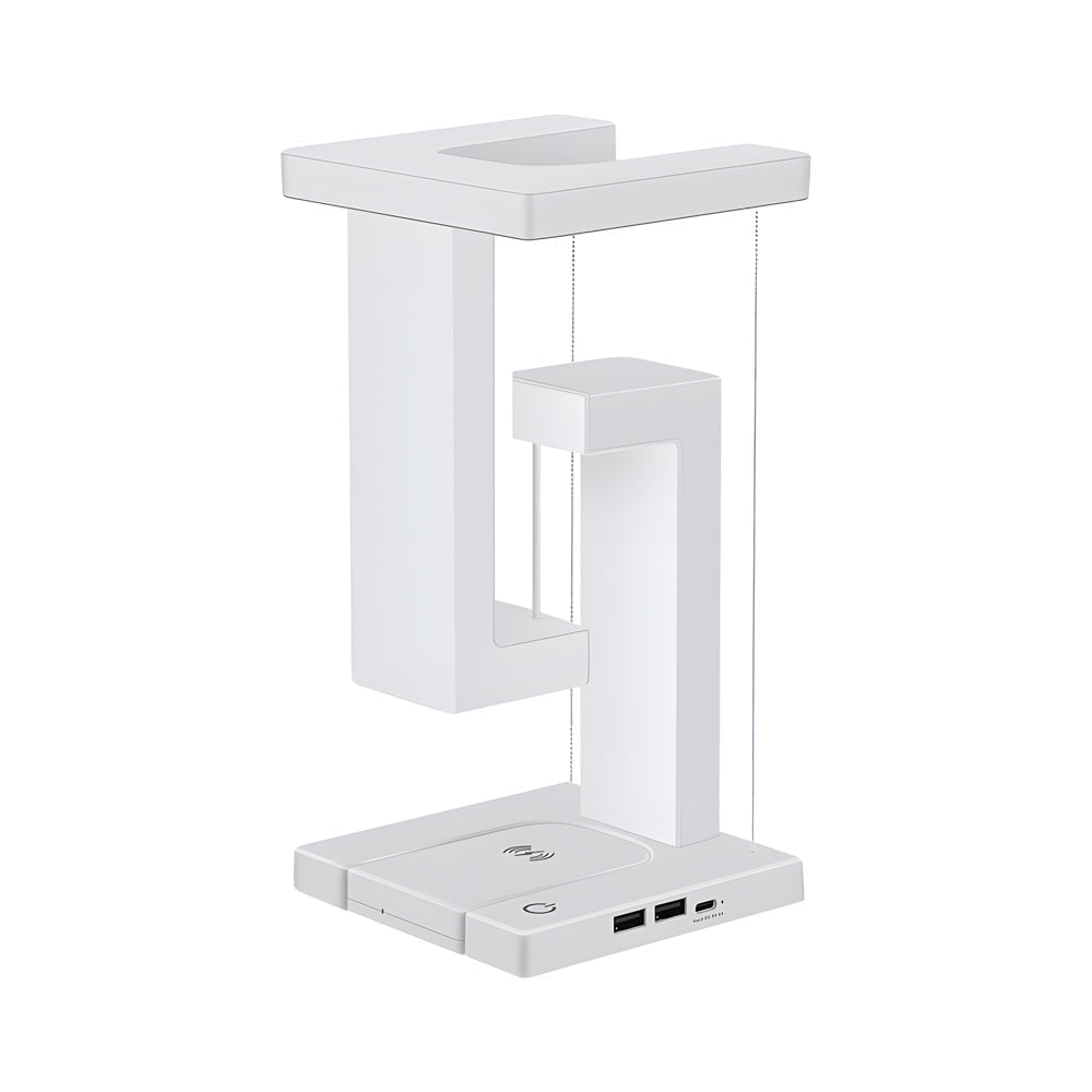 MagnoLight – Levitating LED Desk Lamp with Wireless Charging