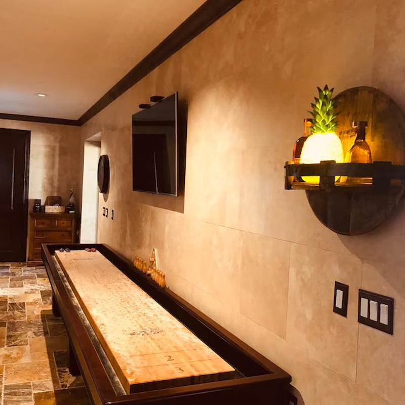 Rustic Barrel Style Wall Wine & Whiskey Bottle Rack