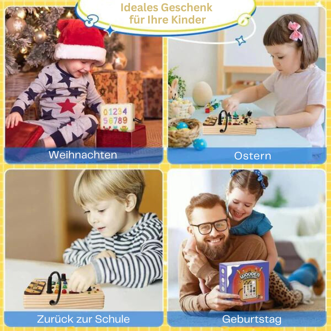 Montessori LED Sensory Busy Board Educational Toddler Toy