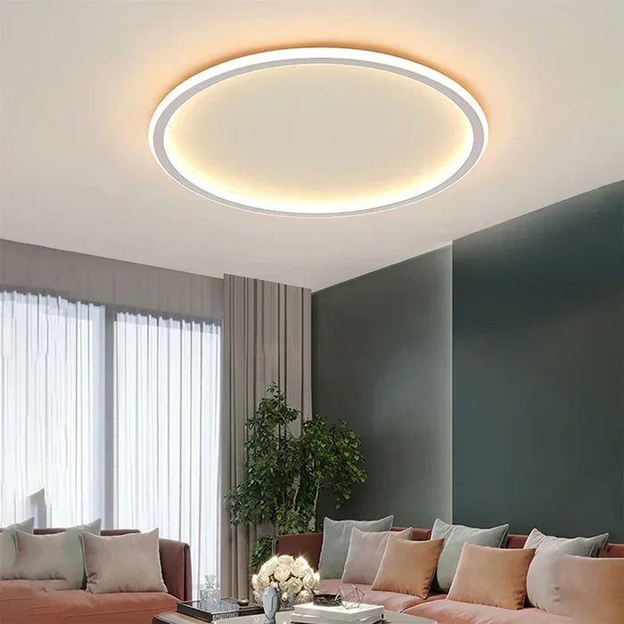 AuroraSphere – Scandinavian Round Ceiling Light for Modern Interiors