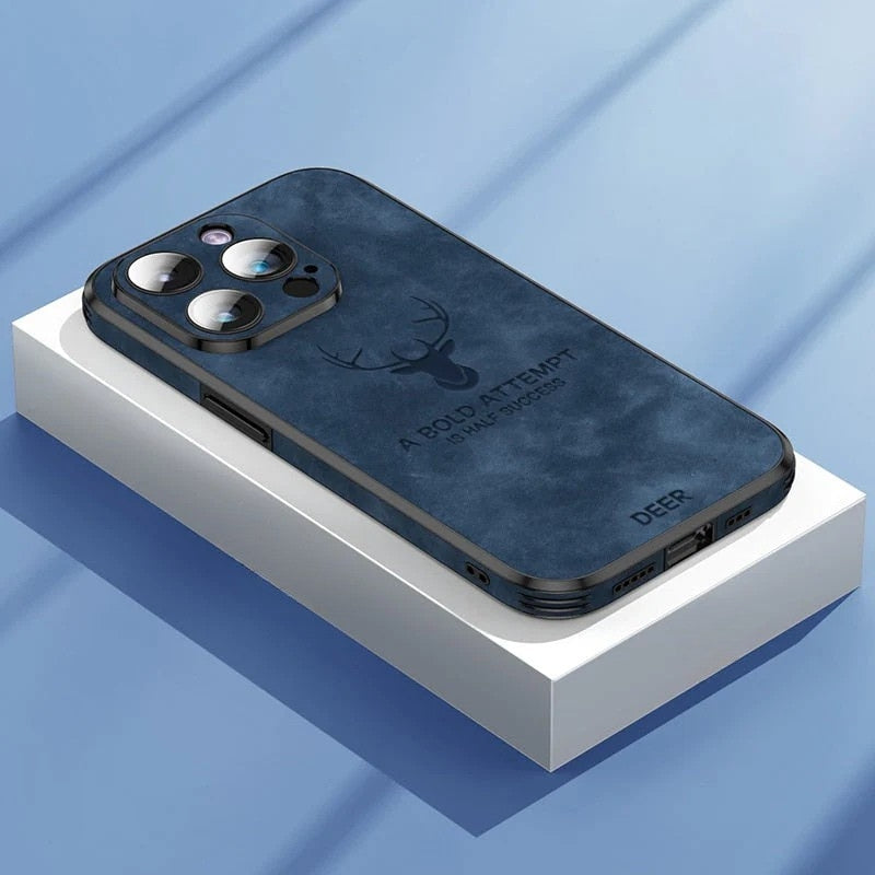 Premium suède beschermhoes voor iPhone