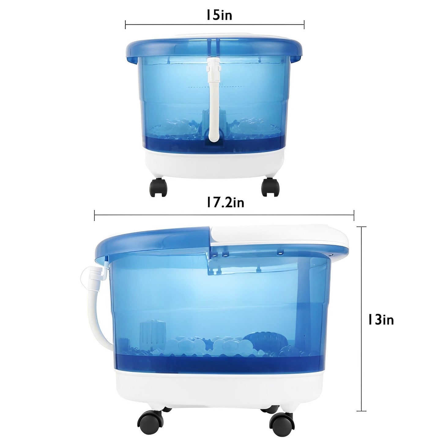 RelaxFlow™ Hydrotherapy Foot Spa Bath Massager with Heat