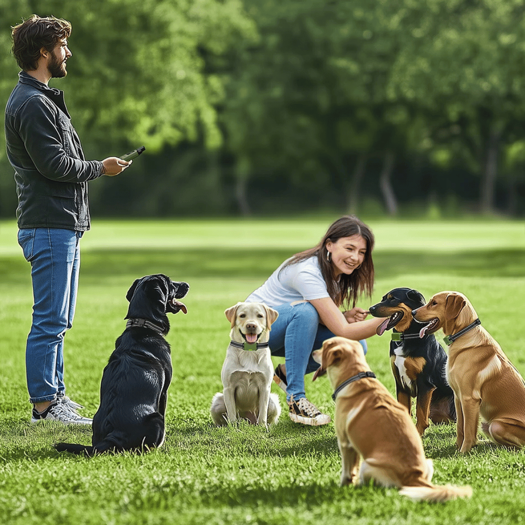 GripTrain™ 300m Smart Dog Training Collar with LCD Remote Control