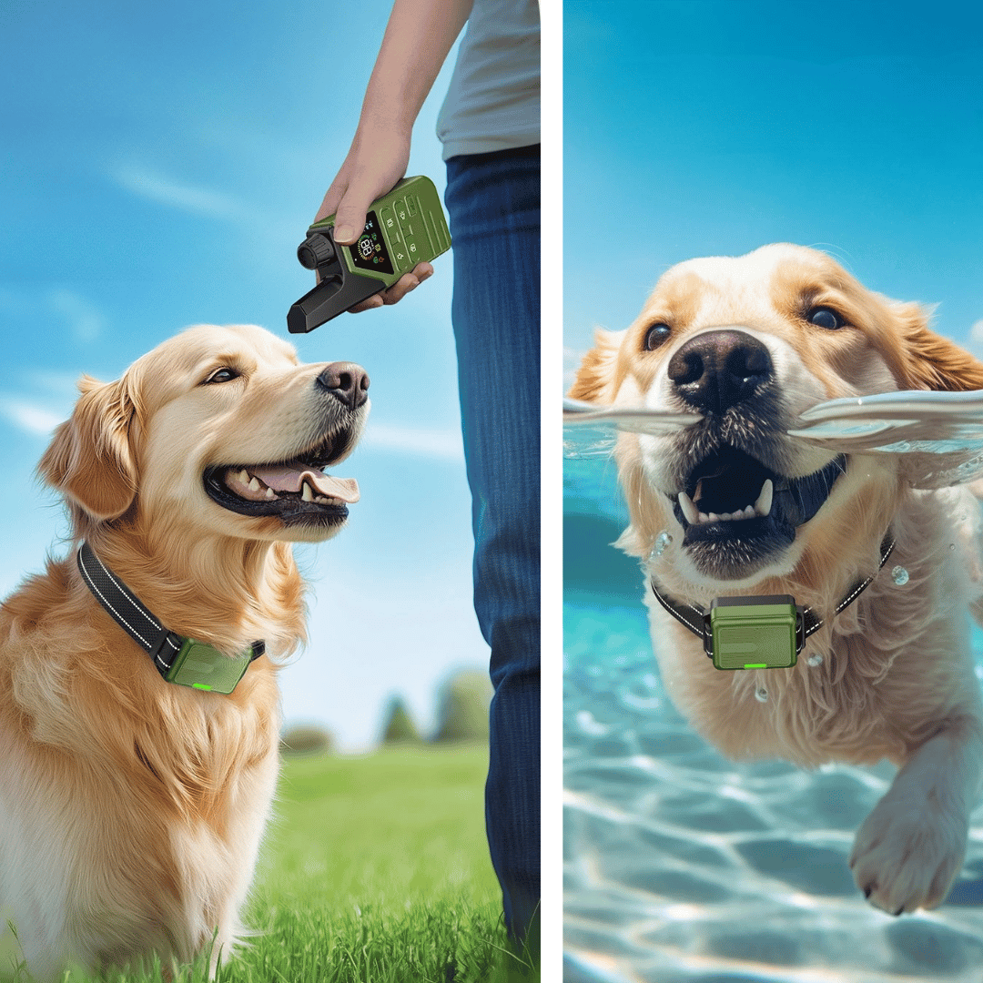 GripTrain™ 300m Smart Dog Training Collar with LCD Remote Control