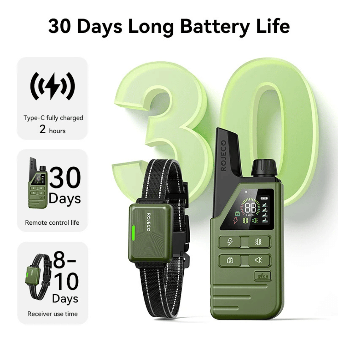 GripTrain™ 300m Smart Dog Training Collar with LCD Remote Control