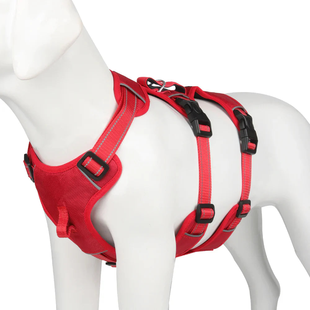 GripGuard Comfort – Reflective Anti-Pull Dog Harness with Secure Handle