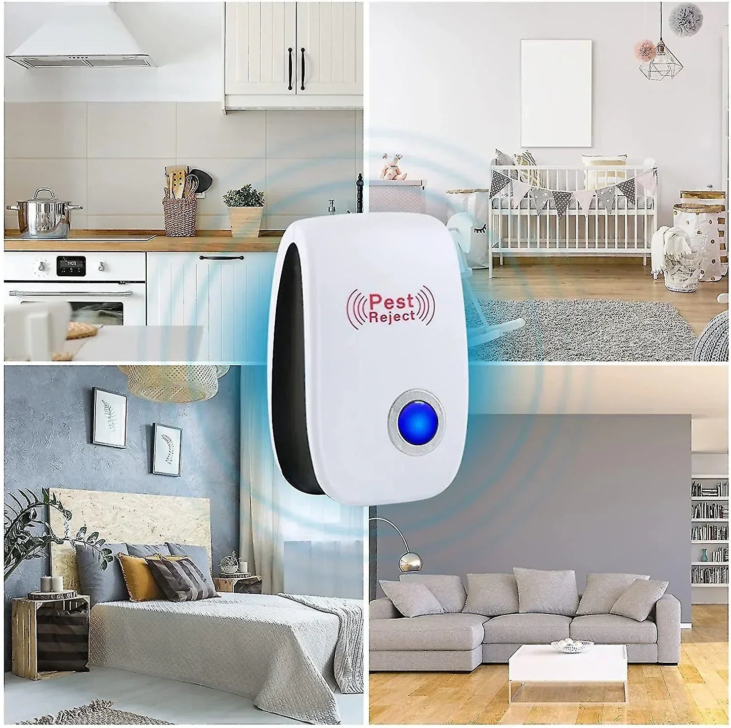 Ultrasonic Plug-In Pest Repeller for Indoor Pest Control