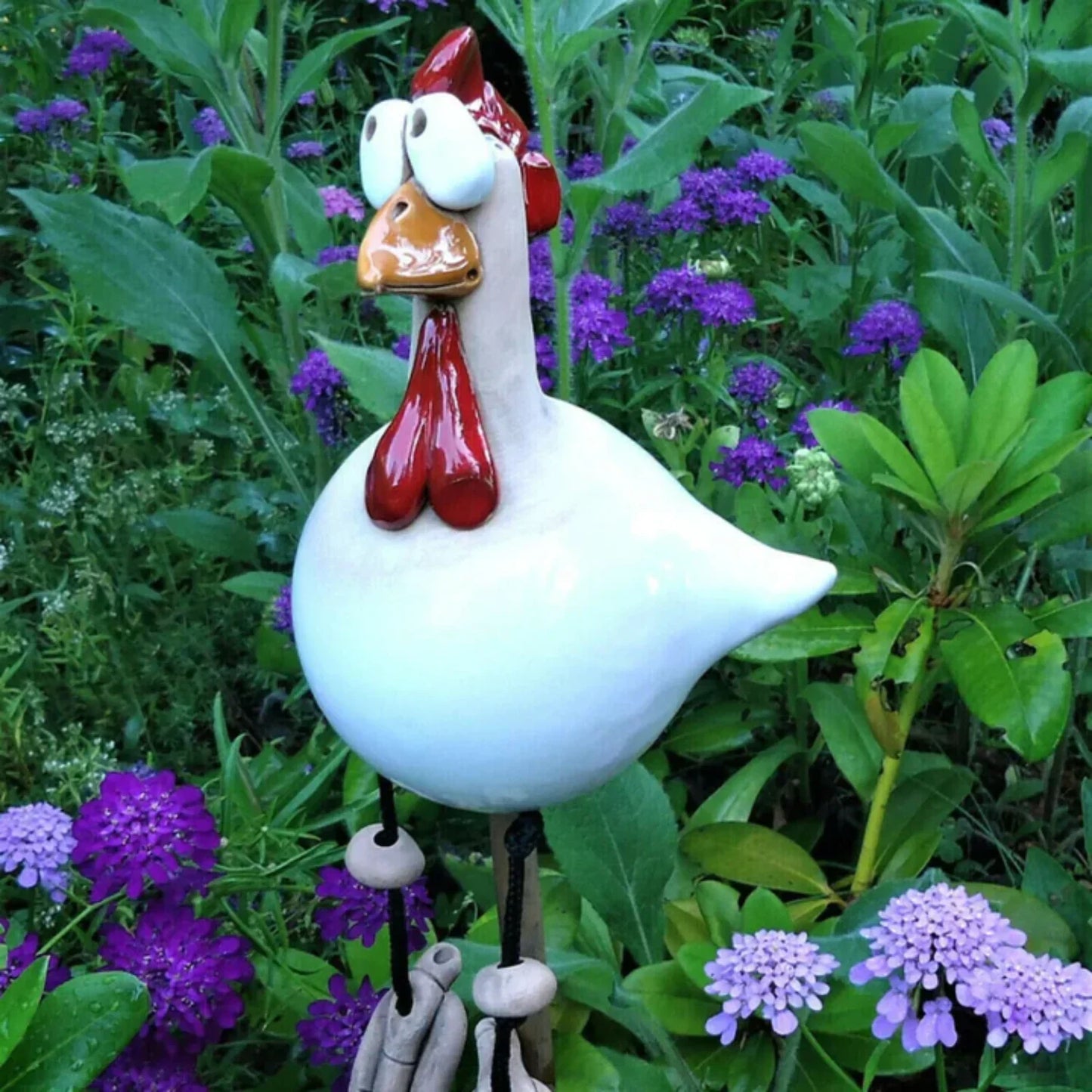 Decorative Garden Chicken Statue Outdoor Yard Ornament