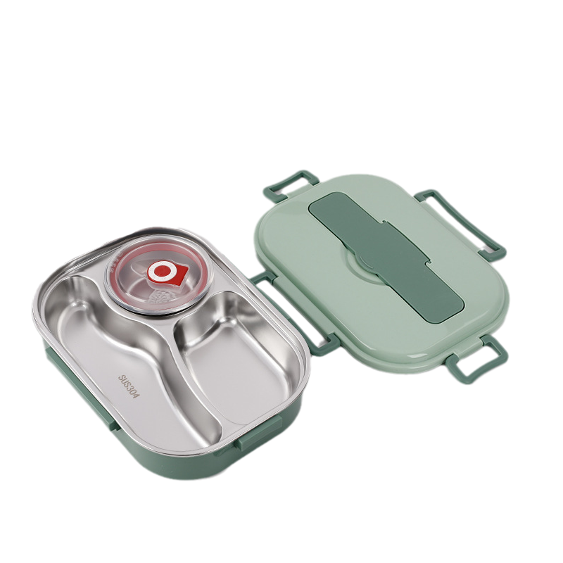 Stainless Steel Insulated Lunch Box with Compartments