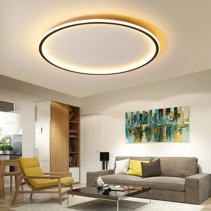AuroraSphere – Scandinavian Round Ceiling Light for Modern Interiors
